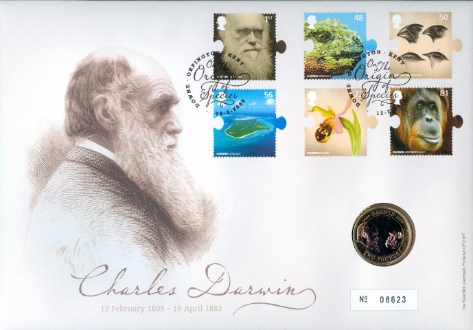 2009 Charles Darwin £2 coin