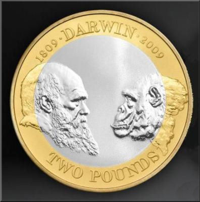 2009 Charles Darwin £2 Coin