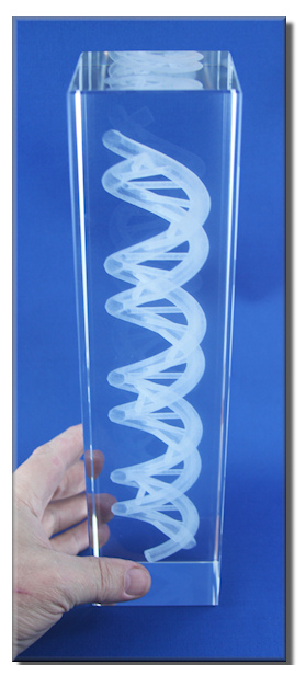 DNA Glass Cube