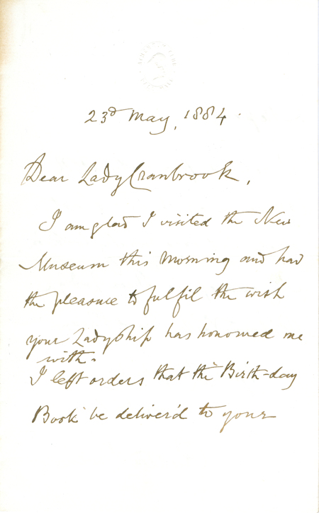 Richard Owen Letter